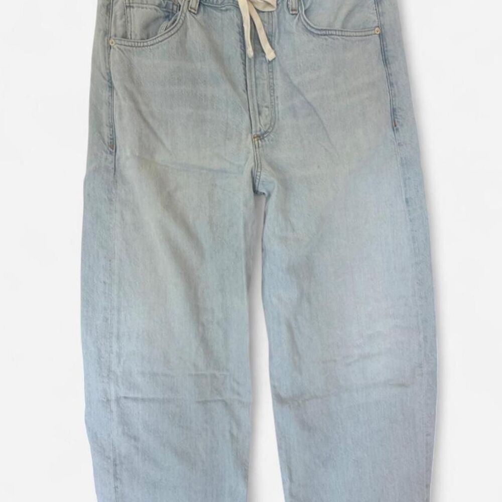Citizens of Humanity Brynn Drawstring Wide Leg Jeans Cut Hem | Size 31 - Picture 3 of 8